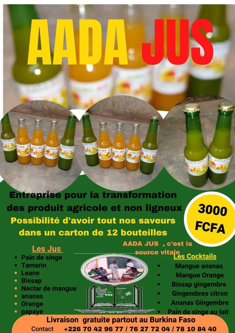 AADA JUS : Des délices naturels qui éveillent vos papilles