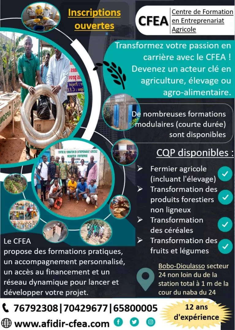 Découvrez le CFEA : Transformez votre Passion en Carrière dans l'Agriculture et l'Élevage !